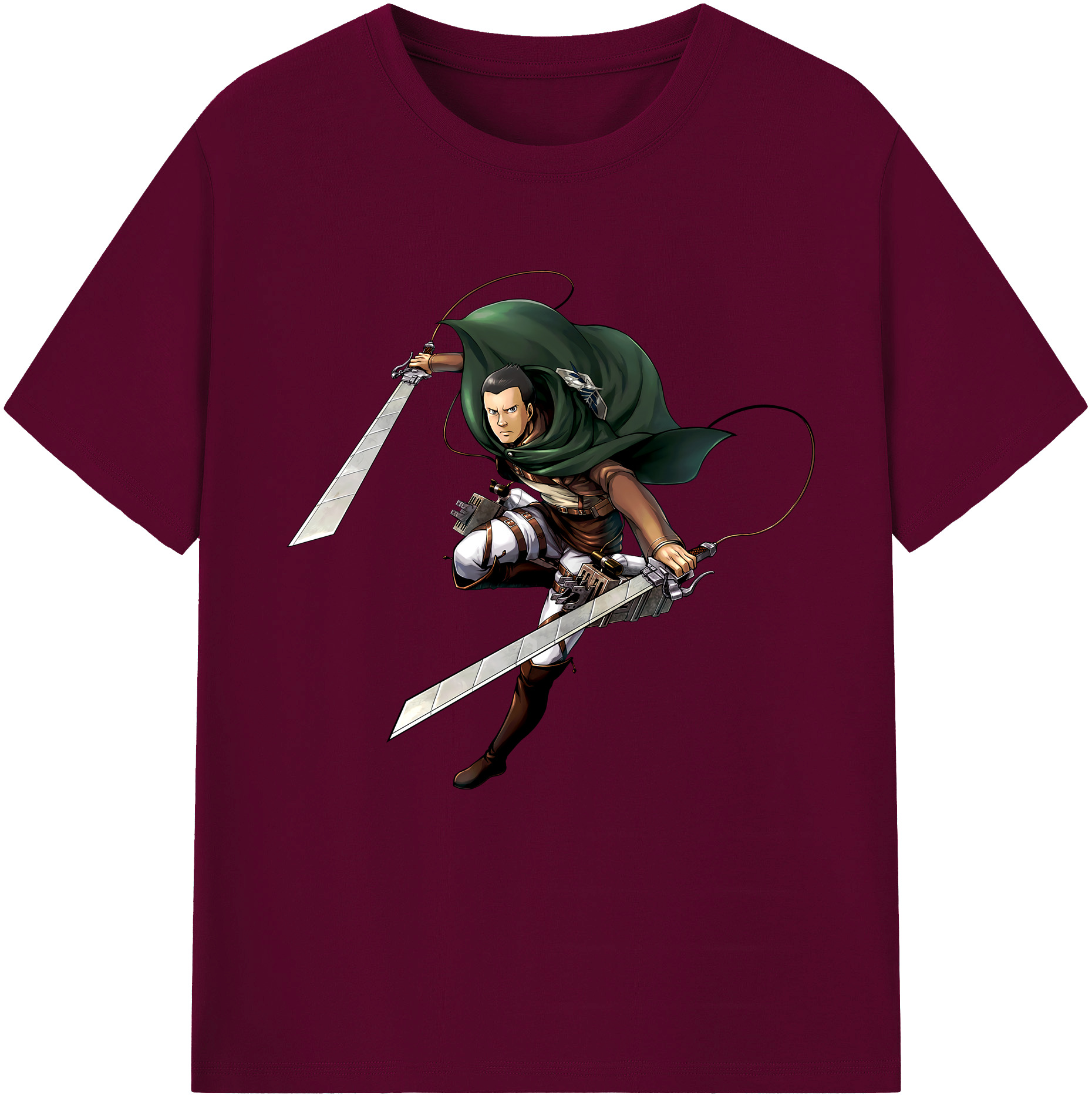 （画像用） 進撃の巨人 Attack on Titan レディースカジュアルプリントTシャツ（綿100％）